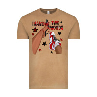 Vintage Camel I Have Two Moods Black and Red Sneakers Afro Girl Vintage Tee - texasbilliewilder