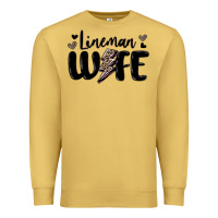 Antique Gold lineman wife Premium Sweatshirt - MaliasSmallBusiness