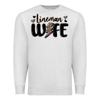 Oatmeal Heather lineman wife Premium Sweatshirt - MaliasSmallBusiness
