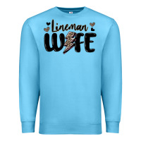 Ocean Blue lineman wife Premium Sweatshirt - MaliasSmallBusiness