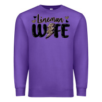 Purple lineman wife Premium Sweatshirt - MaliasSmallBusiness