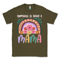 Army Green happiness is being a mama Classic Tee - JahusDesignShop