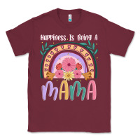 Burgundy happiness is being a mama Classic Tee - JahusDesignShop