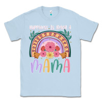 Dusty Blue happiness is being a mama Classic Tee - JahusDesignShop