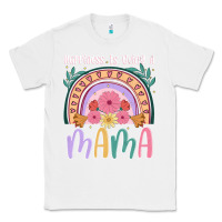 White happiness is being a mama Classic Tee - JahusDesignShop