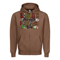 Chestnut santa's favorite pharmacy tech Zipper Hoodie - Jasminsmagicworld