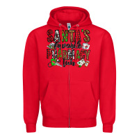 Red santa's favorite pharmacy tech Zipper Hoodie - Jasminsmagicworld