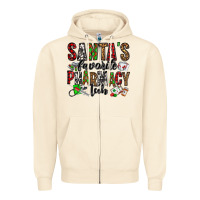 Sandshell santa's favorite pharmacy tech Zipper Hoodie - Jasminsmagicworld