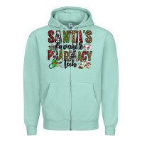Santa's Favorite Pharmacy Tech Zipper Hoodie | Teevron