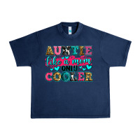 Navy auntie like a mom only cooler Urban Heavy Tee - Zillion Design Studio