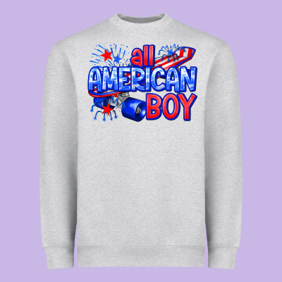 Heavyweight Sweatshirt all american boy billie wilder