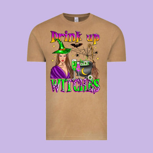 Drink Up Witches Vintage Tee Designed By Zillion Design Studio