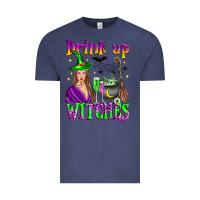 Vintage Denim drink up witches Vintage Tee - Zillion Design Studio