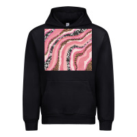 Black valentine's day watercolor Urban Hoodie - RanaPortraitStore
