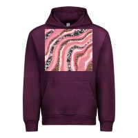 Mauve Wine valentine's day watercolor Urban Hoodie - RanaPortraitStore