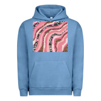 Pigment Pebble Blue valentine's day watercolor Urban Hoodie - RanaPortraitStore