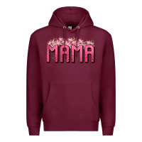 Burgundy Western Mama Premium Hoodie - BundleAndBundleShop