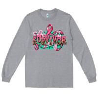 Heather Grey survivor Long Sleeve Tee - AdoDesignShop
