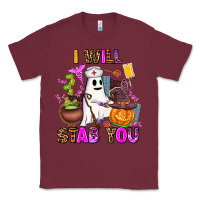 Burgundy i will stab you nurse Classic Tee - AdoDesignShop