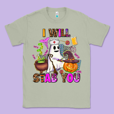 I Will Stab You Nurse Classic Tee Designed By Adodesignshop