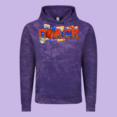Basketball Coach Vintage Hoodie Designed By Texasbilliewilder