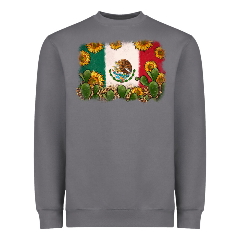 Mexican Flag Heavyweight Sweatshirt by Zillion Design Studio | Teevron