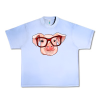 Grape Ice pig with red glasses Urban Heavy Tee - RanaPortraitStore