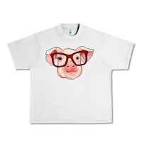 Lunar Rock pig with red glasses Urban Heavy Tee - RanaPortraitStore