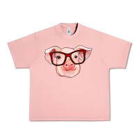 Pig With Red Glasses Urban Heavy Tee | Teevron