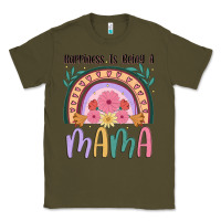 Army Green happiness is being a mama Classic Tee - JahusDesignShop