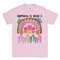 Bubblegum Pink happiness is being a mama Classic Tee - JahusDesignShop