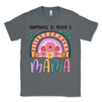 Charcoal Heather happiness is being a mama Classic Tee - JahusDesignShop
