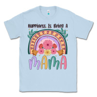 Dusty Blue happiness is being a mama Classic Tee - JahusDesignShop