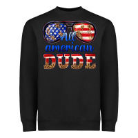 Black all american dude Heavyweight Sweatshirt - texasbilliewilder