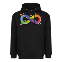 Black infinity symbol autism Heavyweight Hoodie - MaliasSmallBusiness