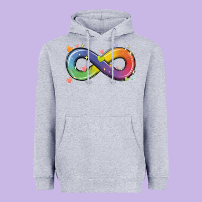 Infinity Symbol Autism Heavyweight Hoodie Designed By Maliassmallbusiness