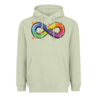Matcha infinity symbol autism Heavyweight Hoodie - MaliasSmallBusiness