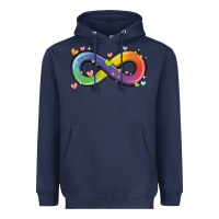 Navy infinity symbol autism Heavyweight Hoodie - MaliasSmallBusiness