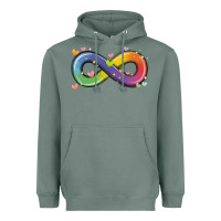 Sage infinity symbol autism Heavyweight Hoodie - MaliasSmallBusiness