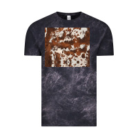 Cloud Black brown cowhide Vintage Tee - BarkalooDesign
