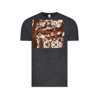 Vintage Black brown cowhide Vintage Tee - BarkalooDesign