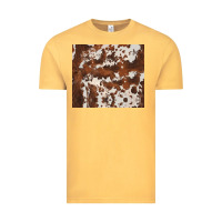 Vintage Mustard brown cowhide Vintage Tee - BarkalooDesign