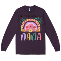 Plum happiness is being a nana Long Sleeve Tee - JahusDesignShop
