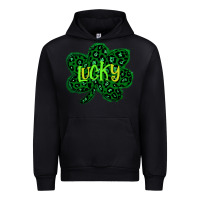 Black Lucky Shamrock St Patricks Day Urban Hoodie - Bettercallsaul