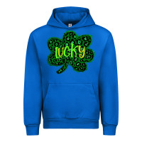 Cobalt Lucky Shamrock St Patricks Day Urban Hoodie - Bettercallsaul