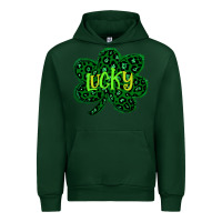 Forest Green Lucky Shamrock St Patricks Day Urban Hoodie - Bettercallsaul