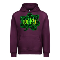 Mauve Wine Lucky Shamrock St Patricks Day Urban Hoodie - Bettercallsaul