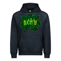 Navy Lucky Shamrock St Patricks Day Urban Hoodie - Bettercallsaul