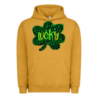 Pigment Peanut Butter Lucky Shamrock St Patricks Day Urban Hoodie - Bettercallsaul