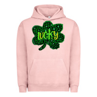 Pigment Salmon Lucky Shamrock St Patricks Day Urban Hoodie - Bettercallsaul